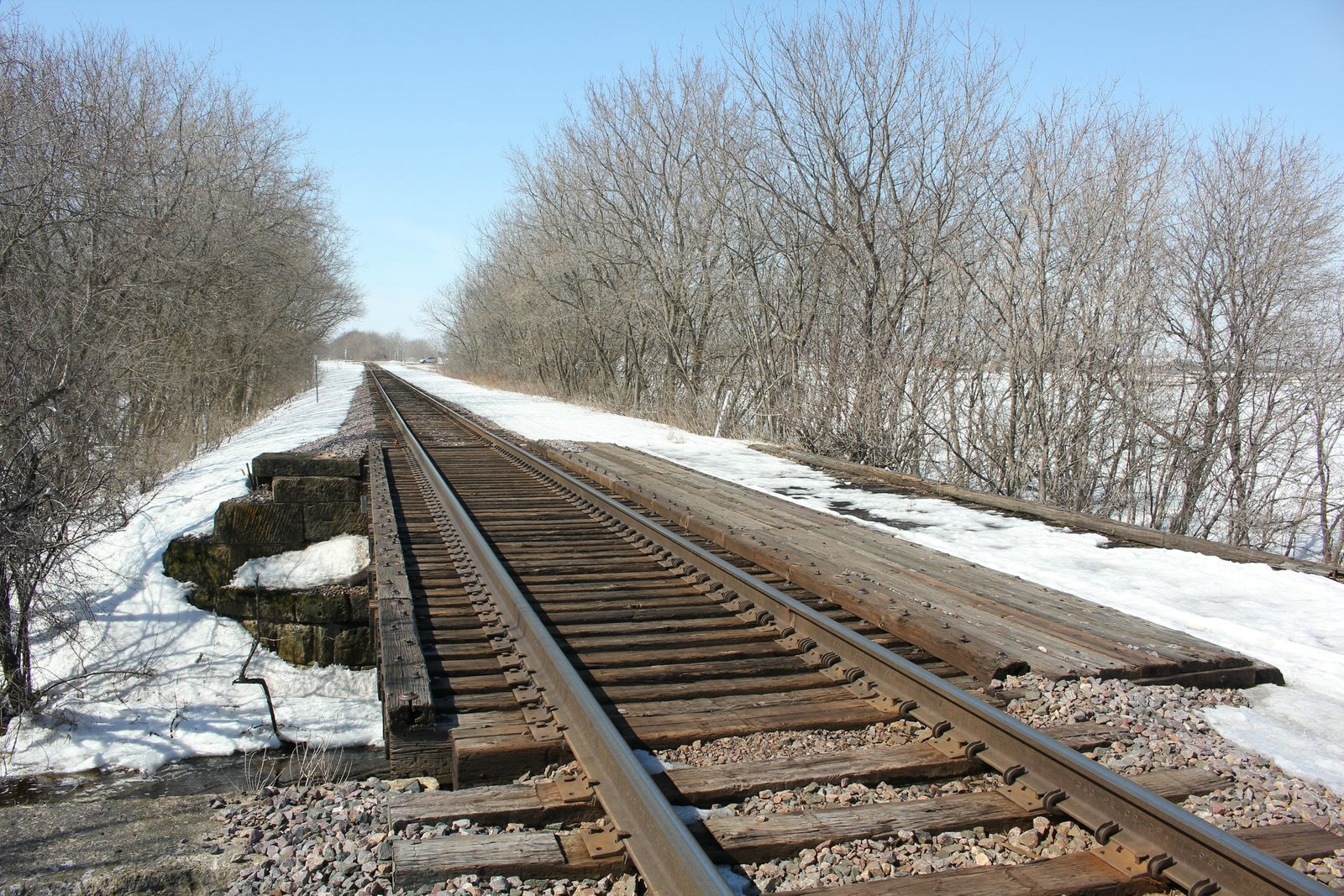 Looking west